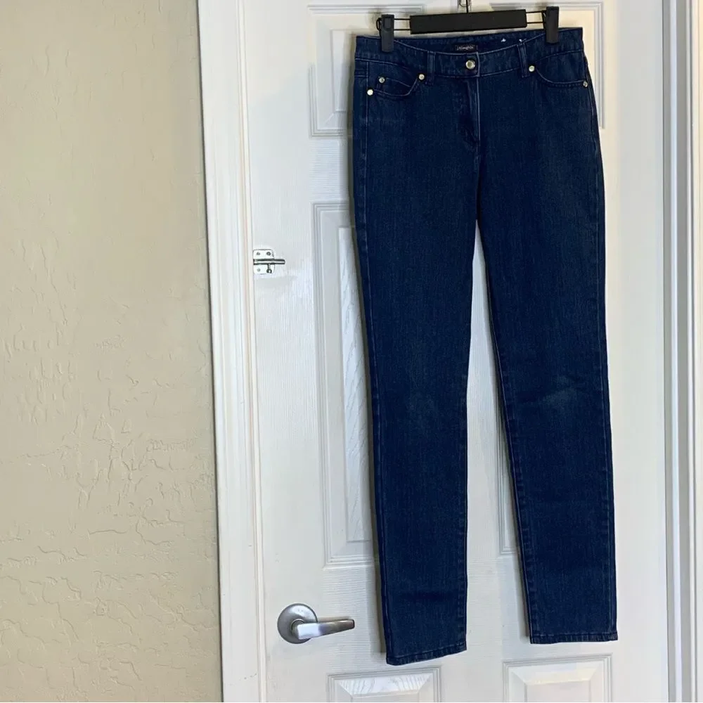 J. McLaughlin dark wash straight leg jeans sz 4